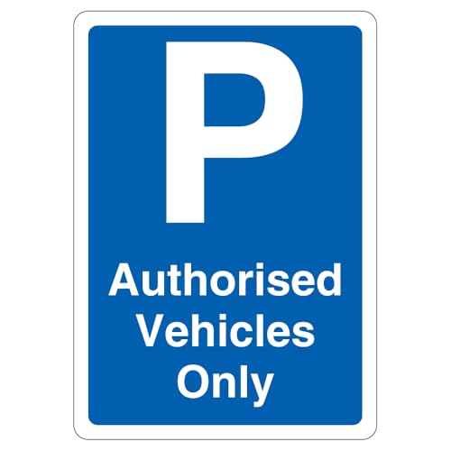 V Safety Warnschild "Authorised Vehicles Only", 297 x 210 mm, 3 mm, reflektierendes Aluminium-Verbund-Sicherheitsschild, Blau V Safety Warnschild "Authorised Vehicles Only", 297 x 210 mm, 3 mm, reflektierendes Aluminium-Verbund-Sicherheitsschild, Blau von VSafety