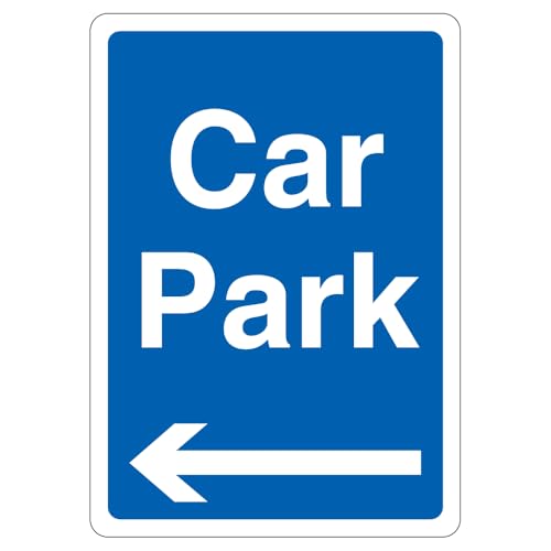 V Safety Warnschild "Car Park" mit blauem Pfeil links, 297 x 210, 3 mm, Aluminiumverbundstoff, nicht reflektierend V Safety Warnschild "Car Park" mit blauem Pfeil links, 297 x 210, 3 mm, Aluminiumverbundstoff, nicht reflektierend von VSafety