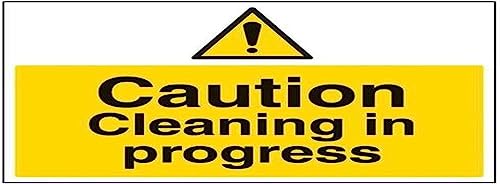 VSafety Caution, Cleaning In Progress Warnschild, Querformat, 400 x 300 mm, 1 mm VSafety Caution, Cleaning In Progress Warnschild, Querformat, 400 x 300 mm, 1 mm von VSafety