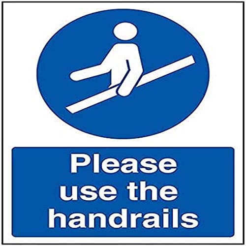 VSafety Please Use The Handläufe – 200 mm x 300 mm – selbstklebendes Vinyl von VSafety