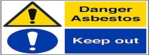 VSafety Warnschild, Englische Aufschrift: „Danger Asbest Keep Out“, Querformat, 600 x 450 mm, 1 mm starrer Kunststoff VSafety Warnschild, Englische Aufschrift: „Danger Asbest Keep Out“, Querformat, 600 x 450 mm, 1 mm starrer Kunststoff von VSafety