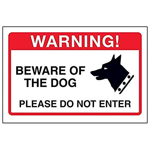 VSafety englisches Warnschild „Beware of The Dog, Please Do Not Enter, 200 x 150 mm, 1 mm, starrer Kunststoff VSafety englisches Warnschild „Beware of The Dog, Please Do Not Enter, 200 x 150 mm, 1 mm, starrer Kunststoff von VSafety
