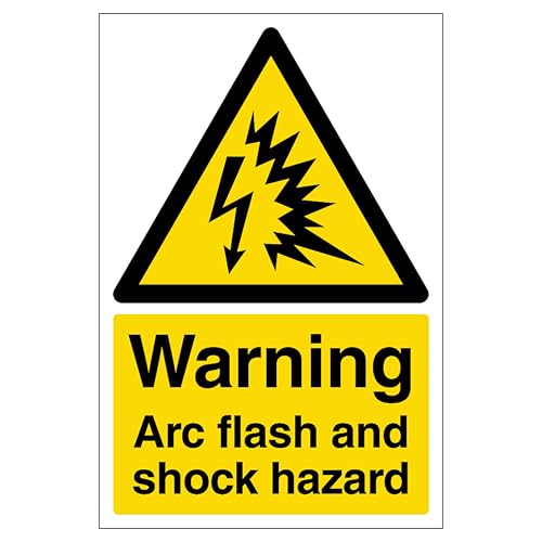 Warnbogen Blitz- und Stoßgefahr, Hochformat, 200 x 300 mm, 3 mm gebürsteter Aluminium-Verbundwerkstoff Warnbogen Blitz- und Stoßgefahr, Hochformat, 200 x 300 mm, 3 mm gebürsteter Aluminium-Verbundwerkstoff von VSafety