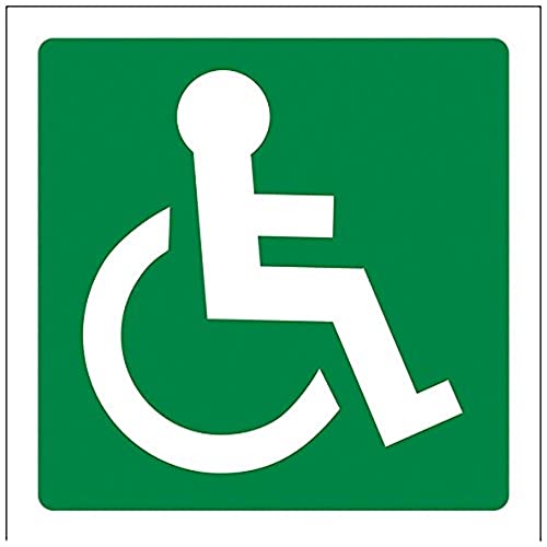 vsafety 14018 AF-S Fire Exit Schild, Rad Stuhl Logo nach rechts ausgerichtet, selbstklebend, quadratisch, 100 mm x 100 mm, grün vsafety 14018 AF-S Fire Exit Schild, Rad Stuhl Logo nach rechts ausgerichtet, selbstklebend, quadratisch, 100 mm x 100 mm, grün von VSafety