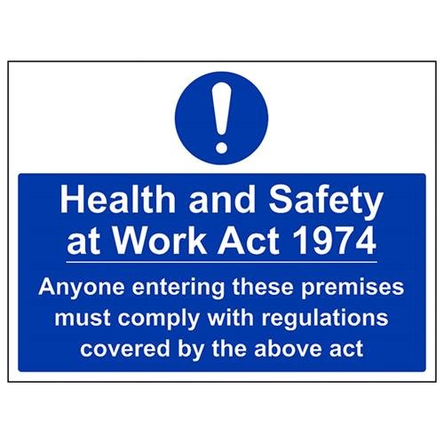 vsafety 41100bf-r Gebotszeichen, starrer Kunststoff, Gesundheit und Sicherheit am Arbeitsplatz ACT 5.014 cm Landschaft, 400 mm x 300 mm, blau von VSafety