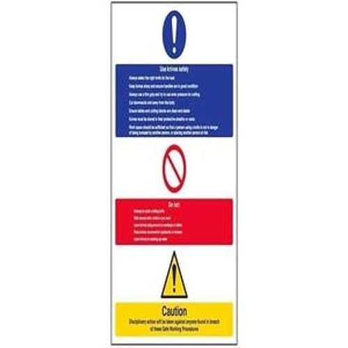 vsafety 44004bc-r Pflicht Catering Zeichen, starrer Kunststoff, Messer sicher verwenden Hinweis, Portrait, 300 mm x 400 mm, schwarz, blau, rot, gelb von VSafety