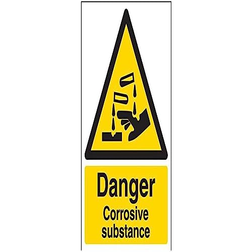 vsafety 6 a035an-s "Gefahr korrosiven Substanz" Achtung und chemische Zeichen, selbstklebendes Vinyl, Hochformat, 150 mm x 200 mm x 200 mm, schwarz/gelb vsafety 6 a035an-s "Gefahr korrosiven Substanz" Achtung und chemische Zeichen, selbstklebendes Vinyl, Hochformat, 150 mm x 200 mm x 200 mm, schwarz/gelb von VSafety