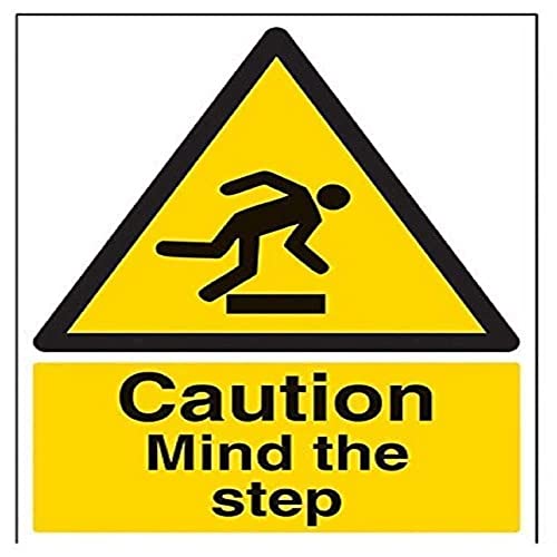 vsafety 63013bc-s "Caution Mind The Step" Achtung General-Zeichen, selbstklebend, Porträt, 300 mm x 400 mm, schwarz/gelb vsafety 63013bc-s "Caution Mind The Step" Achtung General-Zeichen, selbstklebend, Porträt, 300 mm x 400 mm, schwarz/gelb von VSafety