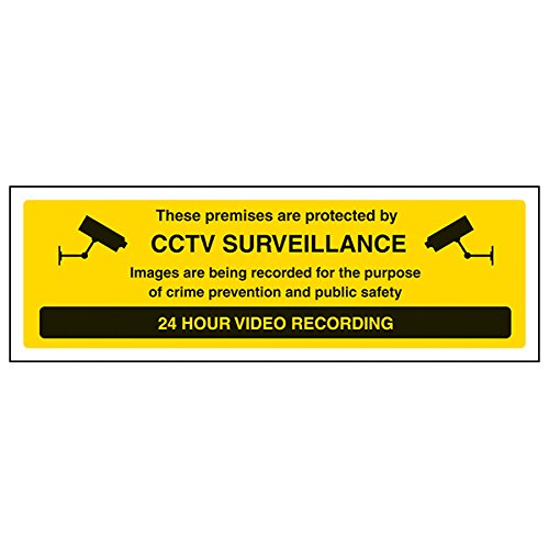 vsafety 6e042ax-s "CCTV Überwachung/Bilder Being Recorded" Zeichen, 300 mm x 100 mm (3 Stück) von VSafety