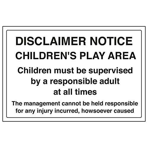 vsafety 72028ba-r "Haftungsausschluss Pinnwand/für Kinder," Sign, 300 mm x 200 mm (3 Stück) von VSafety