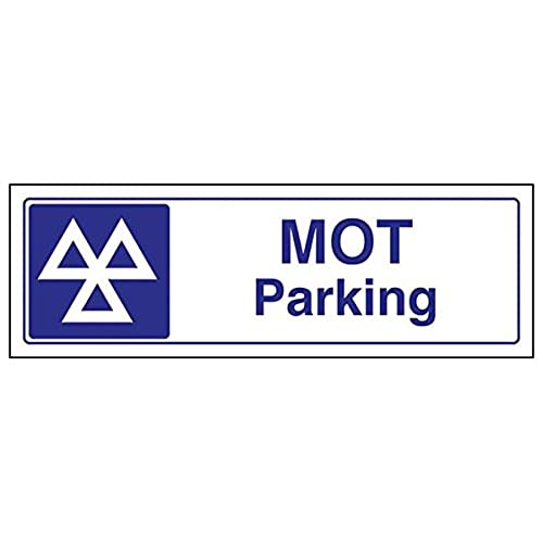 vsafety 78004 ax-r "Mot Parking" Schild, Landschaft, 300 mm x 100 mm (3 Stück) von VSafety