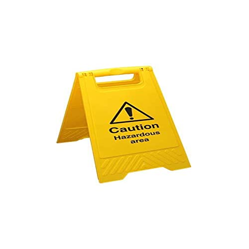 vsafety ACHTUNG Gefährliche Bereich – Gelb Floor Warnschild von VSafety
