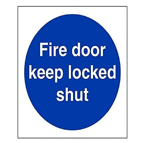 vsafety Abdeckkappe AF-S Gebotszeichen ", Fire Door Keep Locked Shut", selbstklebend, quadratisch, 100 mm x 100 mm, blau vsafety Abdeckkappe AF-S Gebotszeichen ", Fire Door Keep Locked Shut", selbstklebend, quadratisch, 100 mm x 100 mm, blau von VSafety