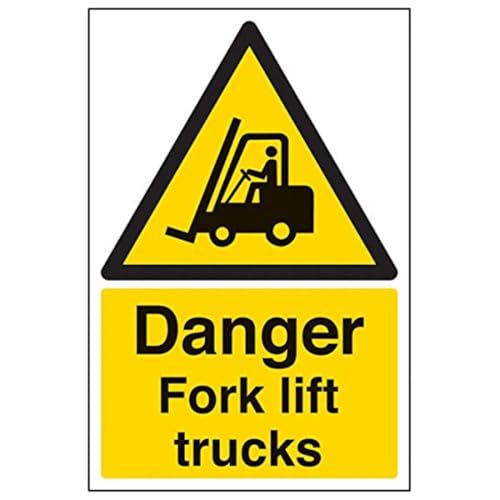 vsafety "Gefahr Gabel Lift Trucks", Portrait, (3 Stück), 200 mm x 300 mm, 3 von VSafety