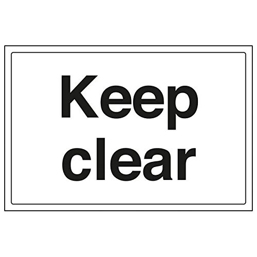 vsafety "Keep Clear Schild, Landschaft, (Pack von 3), 300 mm x 200 mm, 3 von VSafety