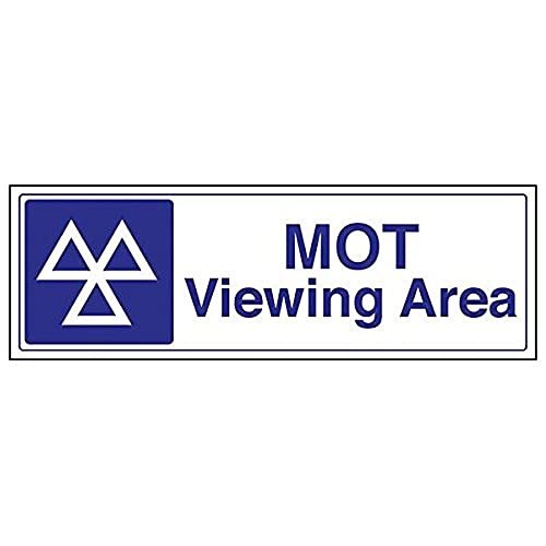 VSafety 78005BJ-S'MOT Viewing Area' Schild, Querformat, 450 mm x 150 mm, 3 Stück von V Safety