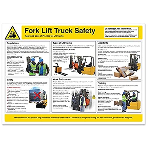 VSafety A2WC006 englisches Poster für Gabelstapler-Sicherheit, A2, 594 x 420 mm VSafety A2WC006 englisches Poster für Gabelstapler-Sicherheit, A2, 594 x 420 mm von VSafety