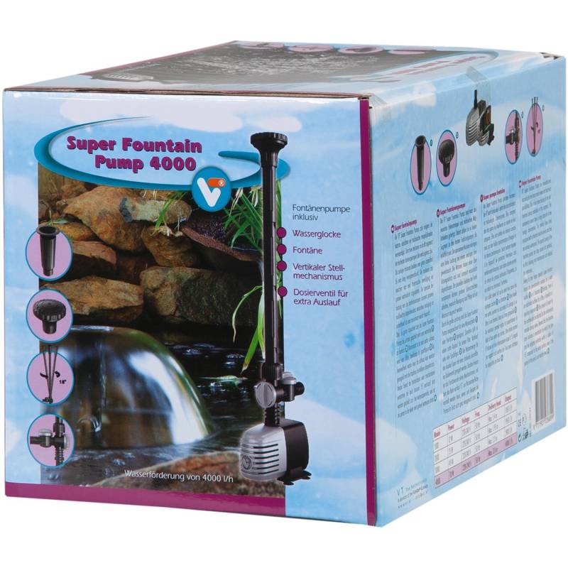 VT Teichpumpe mit Fontäne Super Fountain 4.000 Liter von VT