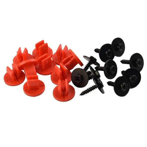 VTAIEX Clip-Verschlüsse 20 Stück Automotor-Unterbodenabdeckungsclips, Unterbodenschutz, Schraube, Kontermutter, Spreizmutter Für Jaguar X Type 2001-2009 2008 2007 2006 2005 2004 von VTAIEX