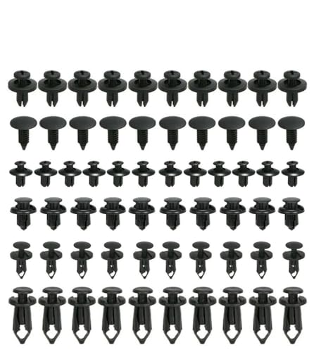 VTAIEX Clip-Verschlüsse 6 Art Größe 60Pcs Auto Fastener Clips Für Nissan Für Qashqai J10 J11 2011 2008 2018 2019 Zubehör Auto-Styling von VTAIEX