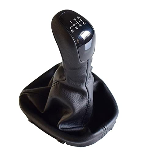 VTAIEX Schalthebelkopf 5/6-Gang-Schalthebel Ledermanschette Schaltknauf Kopfhebelabdeckung Für Benz Für C-Klasse Für T-Modell 2005 2001-2007 2002 2003 2004 2005 2006/08 Für S203 C 350(6 Speed) von VTAIEX
