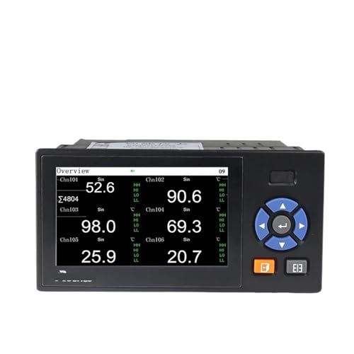 Paperless Recorder Industrial Data Logger Muti Channels Temperature Datalogger Curve USB Data Transfer(6 Channels) von VTCTYBPGBW