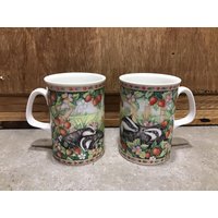 2 Royal Doulton Expressions Woodland Friends Teetassen Kaffeebecher China von VTGItemsAddedDaily