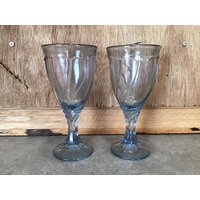 2 Vintage Noritake Sweet Swirl - Hellblaue Wassergläser Oder Eisteegläser Set Von | 2 Barware-Tischgeschenk von VTGItemsAddedDaily