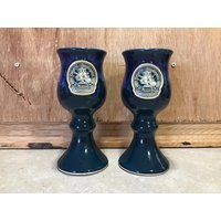 2 Vintage Ontario Renaissance Festival Keramik Kelch Becher Tassen Pluth von VTGItemsAddedDaily