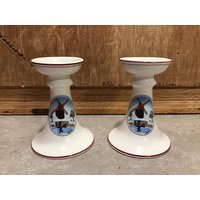 2 Vintage Villeroy & Boch Luxemburg Kerzenständer von VTGItemsAddedDaily