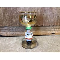 Hummel Goebel Weinglas Mit Frauenfigur - Mid Century Kelch Made in West Germany von VTGItemsAddedDaily
