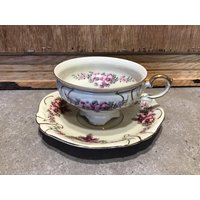 Vintage Us Zone Pmr Bavaria Sammeltasse Und Untertasse Von 1945 Bis 1949 von VTGItemsAddedDaily