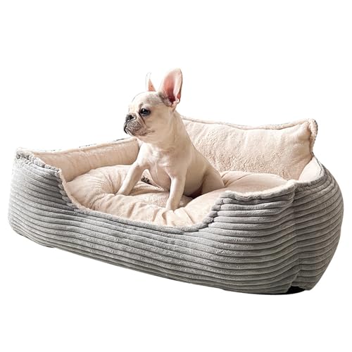 VTIDOBE Abnehmbares, waschbares Hundebett, schöne Katzen-Couch, flauschig, beruhigt, weiches Couchbett für Wärme und Erholung von VTIDOBE