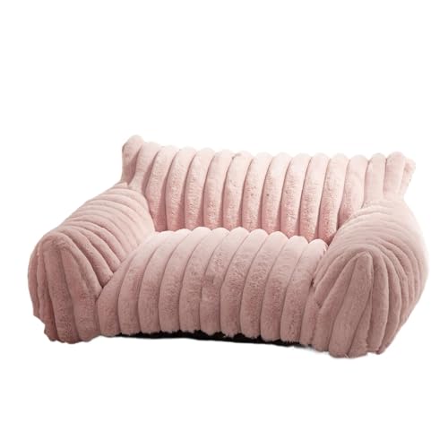 VTIDOBE Haustierbett mit luxuriösem Kissen, weiches Sofa, schöne Kuschelliege, Bett, Hundesofa, luxuriöses Kissennest von VTIDOBE