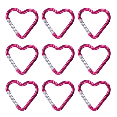 VTIDOBE Karabiner aus Aluminiumlegierung, Kletterausrüstung, Karabiner, Wandern, Reisen, Karabiner für Outdoor-Aktivitäten, 9 Stück VTIDOBE Karabiner aus Aluminiumlegierung, Kletterausrüstung, Karabiner, Wandern, Reisen, Karabiner für Outdoor-Aktivitäten, 9 Stück von VTIDOBE