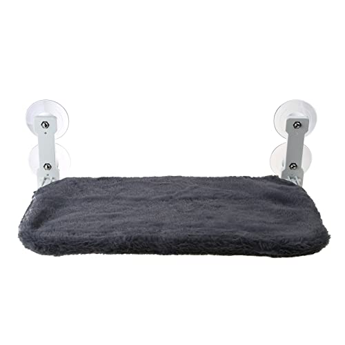 VTIDOBE Katzen-Hängemattenhaus, kleine Katzen, Fensterstange, faltbar, Saugnapf, Haustierbett, strapazierfähig, Sonnenbad-Sitzstange für Haustiere von VTIDOBE