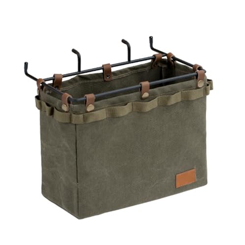 VTIDOBE Mehrzweck-Klappbarer Campingtisch, seitliche Kochgeschirr-Hängetasche, Outdoor-Campingtisch, hängende Aufbewahrungstasche für Picknicks, Grillen von VTIDOBE