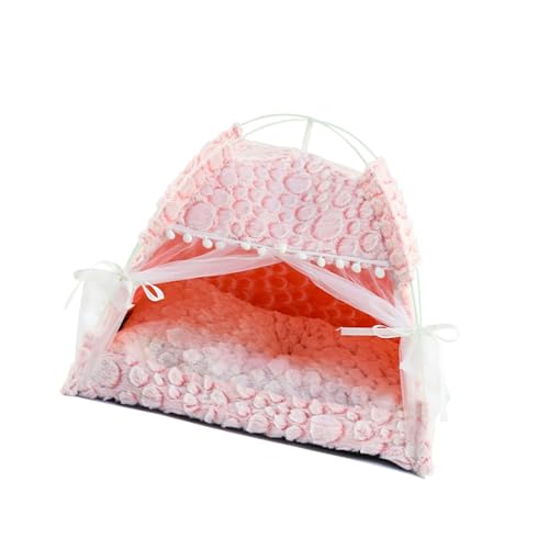 VTIDOBE Plushie Pet Tipi Zelt Bequemes Kätzchen Hundebett Abnehmbare Waschbar Tiermatratze für kleine Haustiere von VTIDOBE