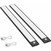 2er-Pack LED-Schrankleuchten mit Bewegungsmelder, 150 lm, Küchenleuchten mit wiederaufladbarem Akku, USB-Beleuchtung, Auto/An/Aus 2er-Pack LED-Schrankleuchten mit Bewegungsmelder, 150 lm, Küchenleuchten mit wiederaufladbarem Akku, USB-Beleuchtung, Auto/An/Aus von VTIZIKL
