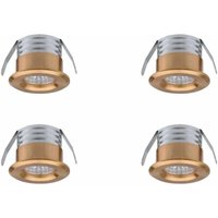 4er Set Mini-Einbaustrahler LED 3W Warmweiß Gold 4er Set Mini-Einbaustrahler LED 3W Warmweiß Gold von VTIZIKL