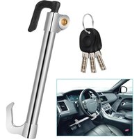 Auto-Lenkradschloss - Universal-Lenkradschloss, Auto-Diebstahlsicherungsstange, Auto-Lenkradschloss mit 3 Schlüsseln, aus Edelstahl, für Auto-Lenkradschloss - Universal-Lenkradschloss, Auto-Diebstahlsicherungsstange, Auto-Lenkradschloss mit 3 Schlüsseln, aus Edelstahl, für von VTIZIKL