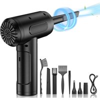 Druckluft-Blaspistole, 3 Geschwindigkeiten, 91.000 U/min, Trockenluft-Staubwedel, PC-Gebläse, per USB wiederaufladbarer Computer-Staubwedel mit von VTIZIKL