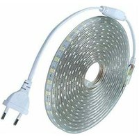 Komplettes 5-Meter-LED-Streifen-Set, 220 V, IP68 wasserdichtes Silikon, kaltweiß 6000 K, SMD5050, 60 LEDs/m – kein Transformator erforderlich, 8 mm Komplettes 5-Meter-LED-Streifen-Set, 220 V, IP68 wasserdichtes Silikon, kaltweiß 6000 K, SMD5050, 60 LEDs/m – kein Transformator erforderlich, 8 mm von VTIZIKL