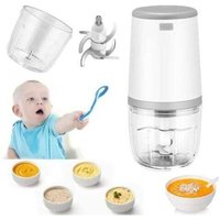 Mini-Babymixer, Mini-Küchenmaschine, 300 ml Babymixer, elektrischer Mini-Zerkleinerer, Mini-Küchenmaschine mit USB-Aufladung, elektrischer Mixer für von VTIZIKL