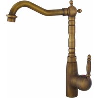 Retro Küchenspüle Wasserhahn - Badezimmer Wasserhahn - Mischen Sie heißes und kaltes Wasser - Antikes Messing von VTIZIKL