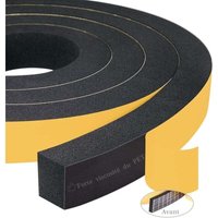 Schaumstoff-Dichtungsstreifen, 2 Rollen, 25 mm (B) x 20 mm (H) x 4 m (L), wetterfester Dichtungsstreifen, stoßfester Antikollisionsschutz für Möbel von VTIZIKL