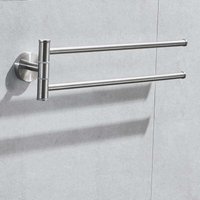 Schwenkbarer Handtuchhalter für die Küche – 2-armiger, wandmontierter, schwenkbarer Handtuchhalter – gebürstetes Finish aus Edelstahl 304 Schwenkbarer Handtuchhalter für die Küche – 2-armiger, wandmontierter, schwenkbarer Handtuchhalter – gebürstetes Finish aus Edelstahl 304 von VTIZIKL
