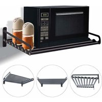 Space Aluminium Mikrowellen-Wandhalterung Mikrowellenregal Küchenregal 50 x 39,5 cm Schwarz Space Aluminium Mikrowellen-Wandhalterung Mikrowellenregal Küchenregal 50 x 39,5 cm Schwarz von VTIZIKL