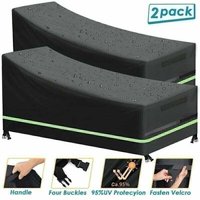 Stück Abdeckungen für Garten-Sonnenliegen, Winddicht, UV-Schutz, 420D Oxford-Gewebeabdeckung mit Belüftungsöffnungen und Reflektorstreifen für von VTIZIKL