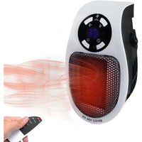 Stück Raumheizer, 500 W, Keramik-Heizlüfter, leiser Heizkörper, Mini-sparsamer Elektroheizer mit Thermostat, Raumheizer für Badezimmer, Schlafzimmer von VTIZIKL